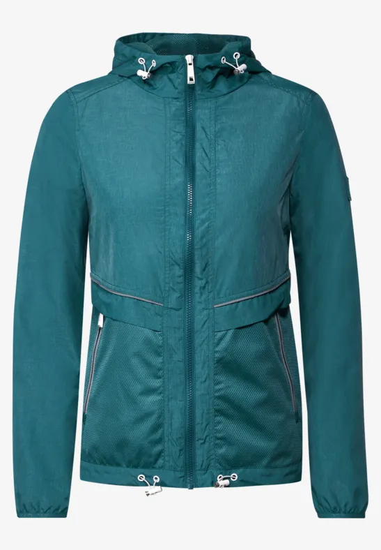 Windbreaker mit Kapuze dark aqua blue