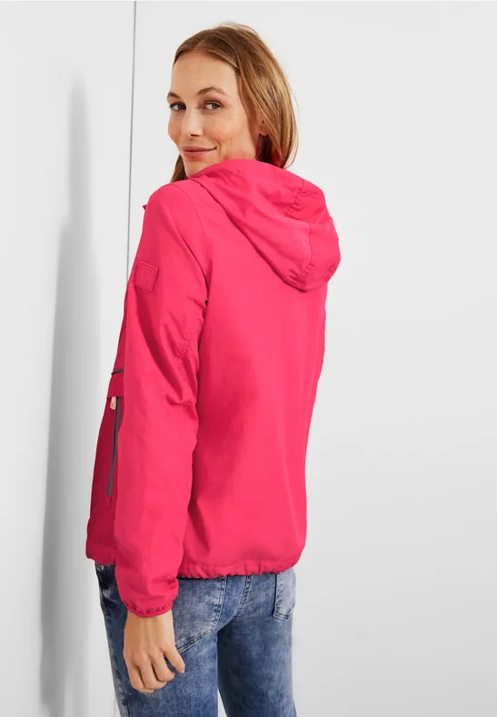Windbreaker mit Kapuze dragonfruit pink