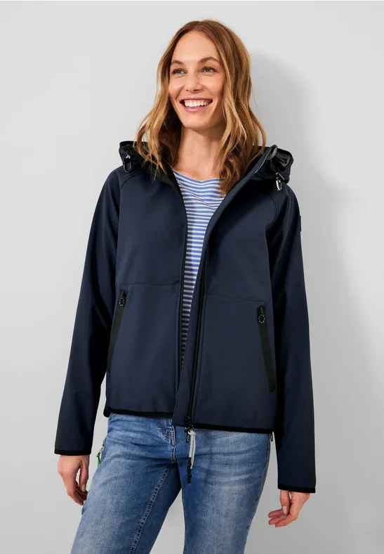 Moderne Softshell Jacke navy blue