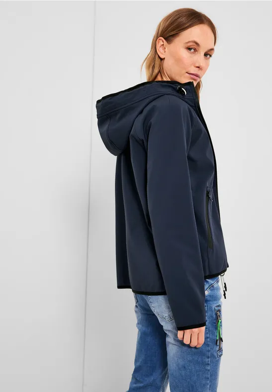 Moderne Softshell Jacke navy blue