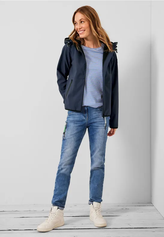 Moderne Softshell Jacke navy blue