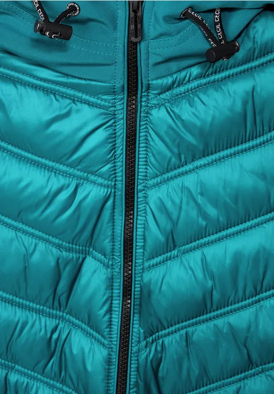 Veste softshell dans un mélange de matières dark aqua blue