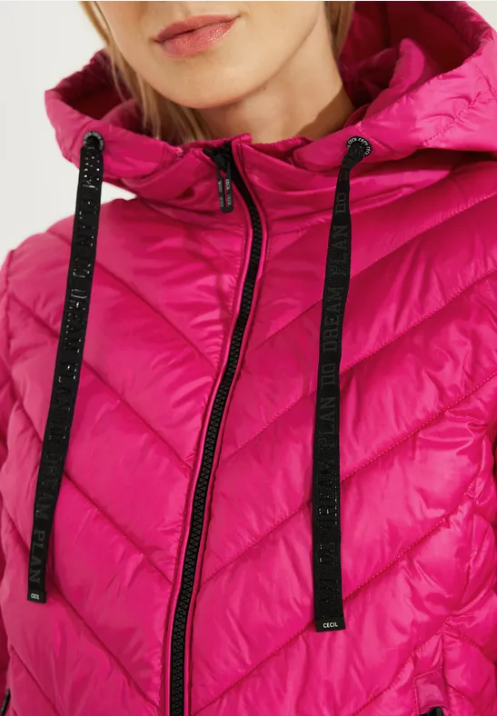 Winterjacke bright pink