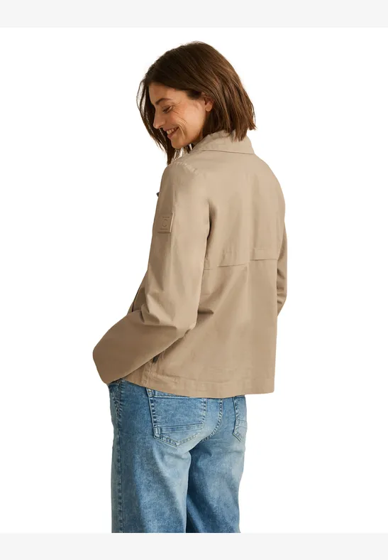 Veste trench courte light toffee