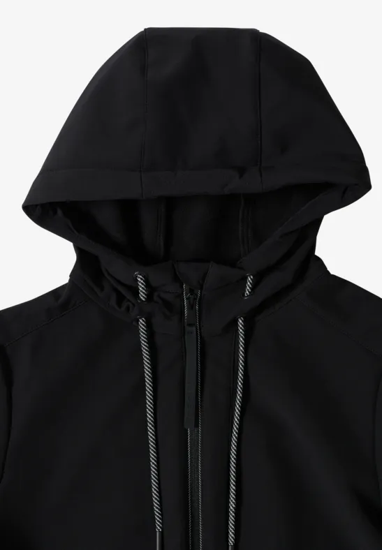 Midi Softshell Jacke Black