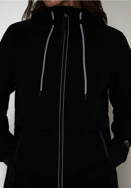 Midi softshell jas dark navy blue