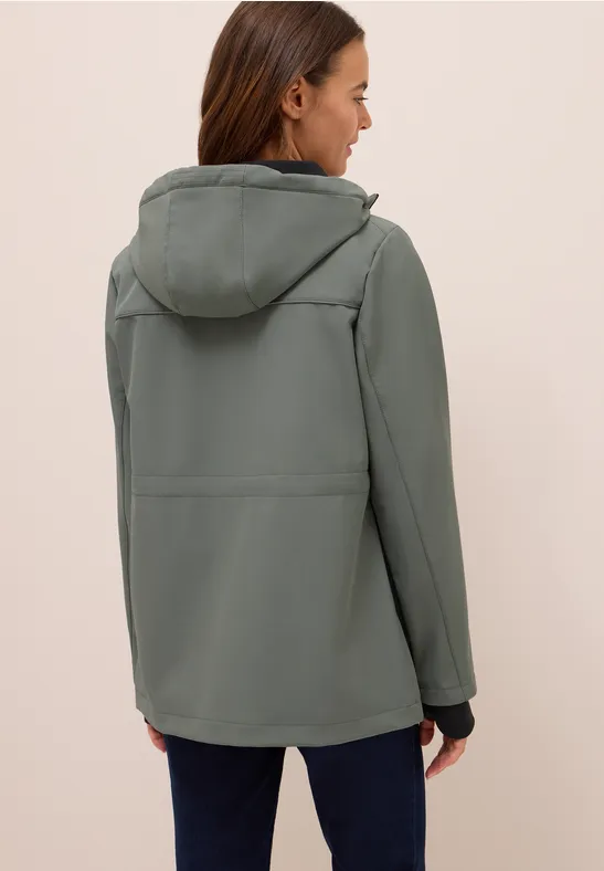 Midi Softshell Jacke pastel olive