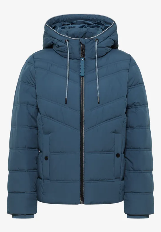 Steppjacke mit Kapuze moonstone blue