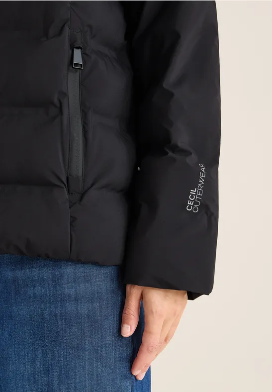 Jas met getapete naden Black
