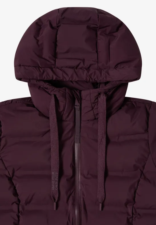 Jas met getapete naden dark plum