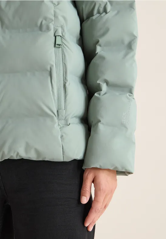 Jacke mit verklebten Nähten smoke salvia