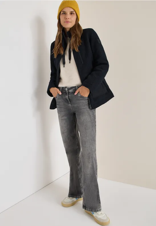 Kuschelige Jacke mit Details dark navy blue
