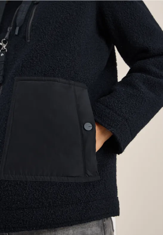 Kuschelige Jacke mit Details dark navy blue