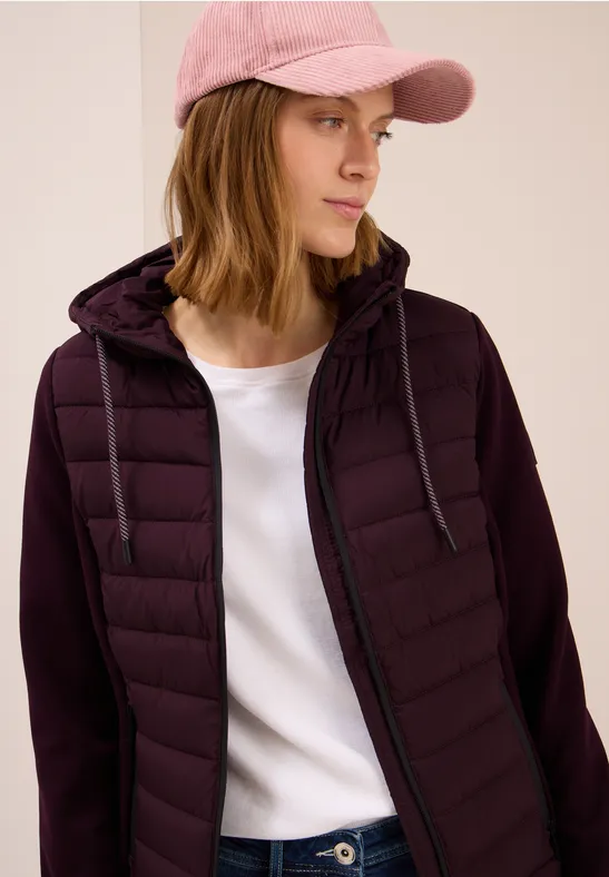 Scuba Mix Jacke dark plum