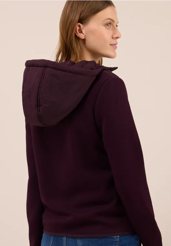 Scuba Mix Jacke dark plum