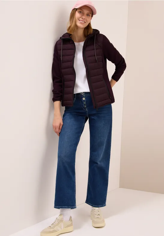 Scuba Mix Jacke dark plum