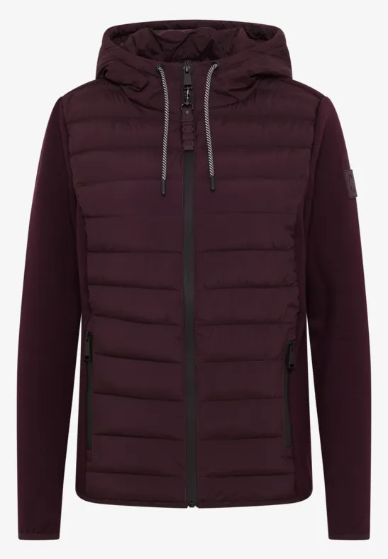 Scuba Mix Jacke dark plum