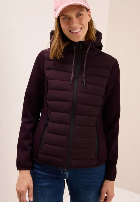 Scuba Mix Jacke dark plum