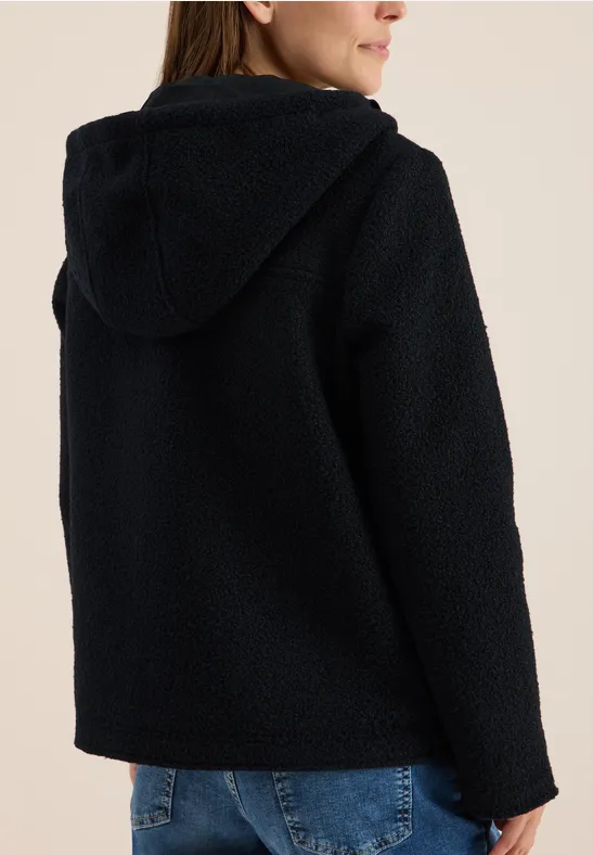 Kurze Wolloptik-Jacke dark navy blue