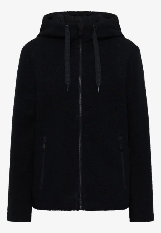 Kurze Wolloptik-Jacke dark navy blue