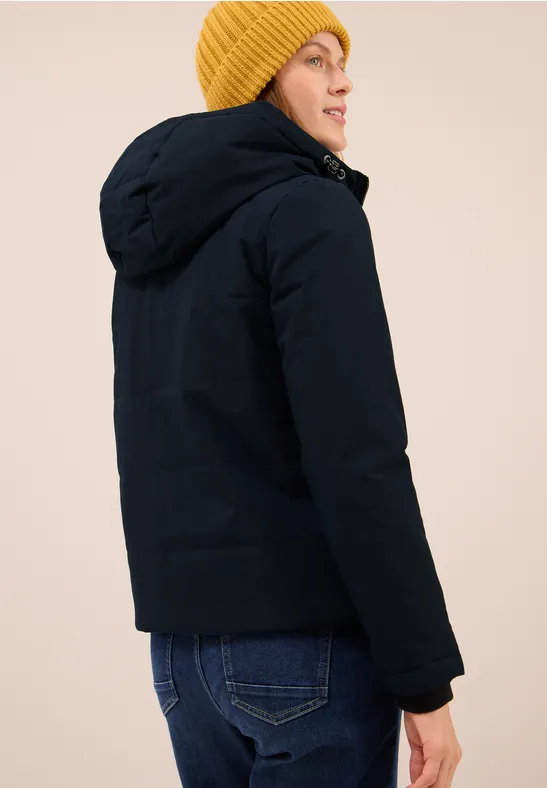 Gevoerd jack dark navy blue
