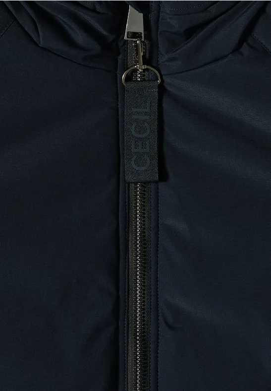 Gevoerd jack dark navy blue