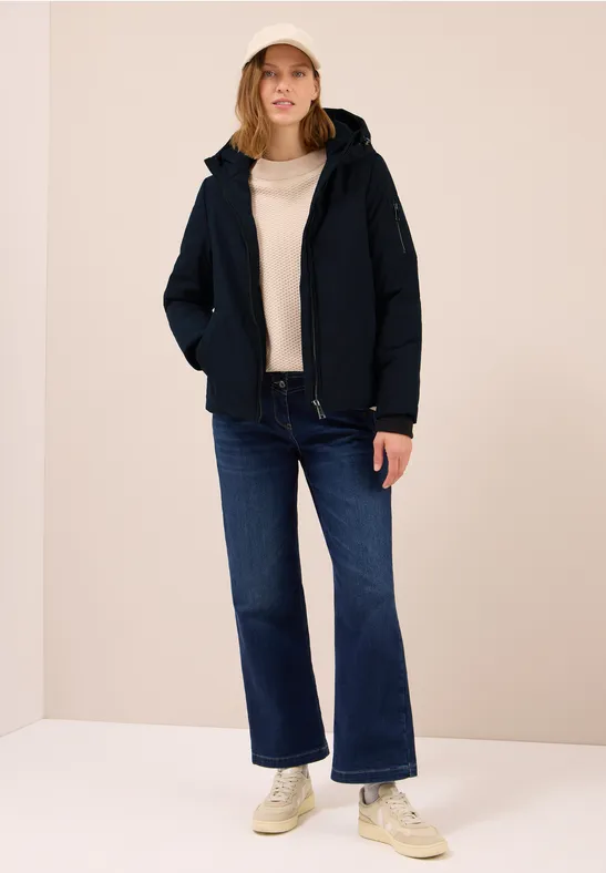 Gevoerd jack dark navy blue