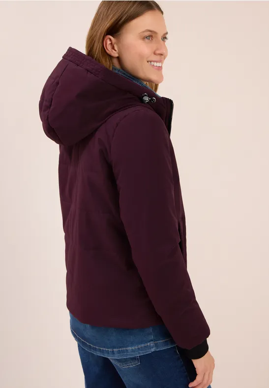 Gevoerd jack dark plum