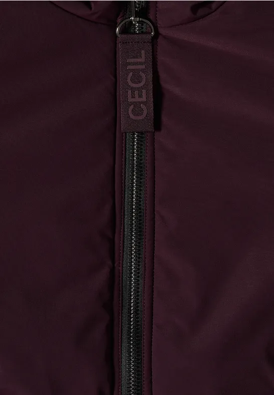 Gevoerd jack dark plum