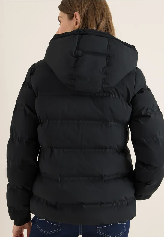 Sportive Jacke mit Kapuze Black