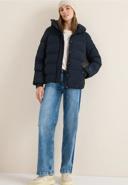 Sportive Jacke mit Kapuze dark navy blue