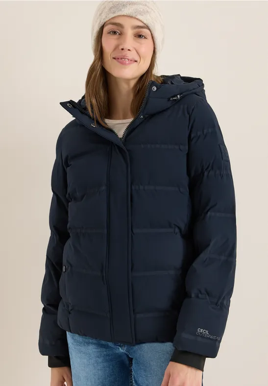 Sportive Jacke mit Kapuze dark navy blue