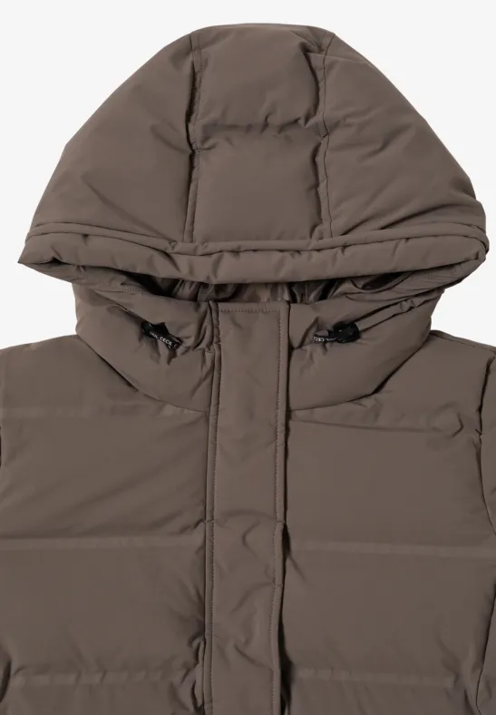 Sportive Jacke mit Kapuze mushroom taupe
