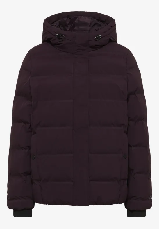 Sportive Jacke mit Kapuze dark plum