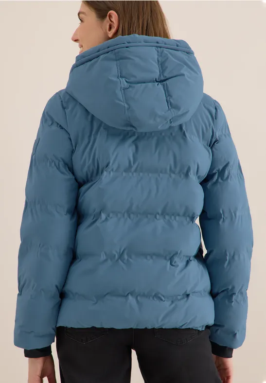 Sportive Jacke mit Kapuze moonstone blue