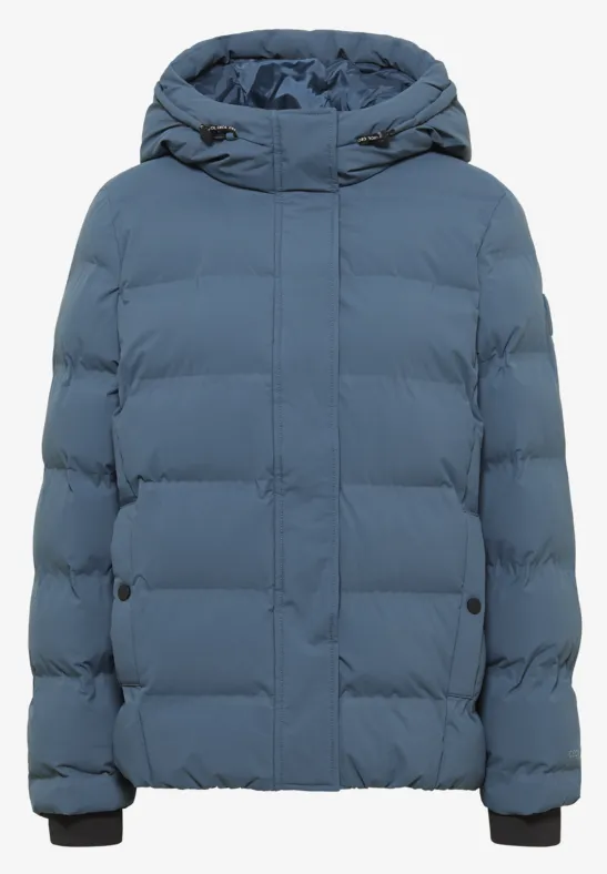 Sportive Jacke mit Kapuze moonstone blue