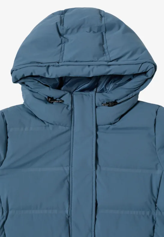 Sportive Jacke mit Kapuze moonstone blue