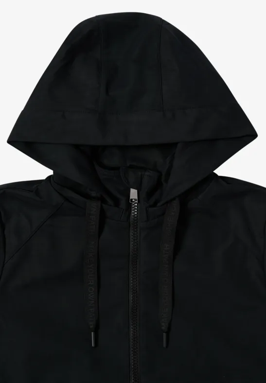 Kurze Trench Jacke Black