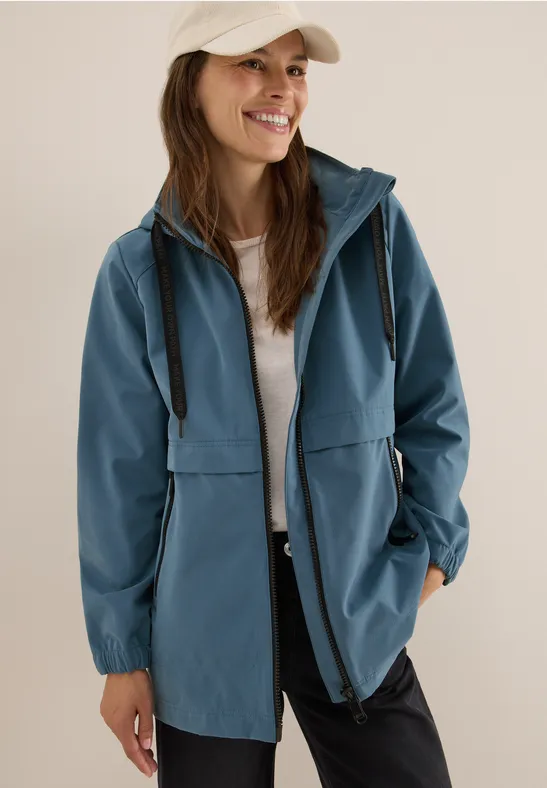 Kurze Trench Jacke moonstone blue