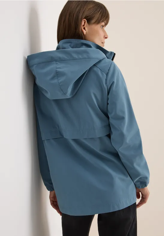 Kurze Trench Jacke moonstone blue