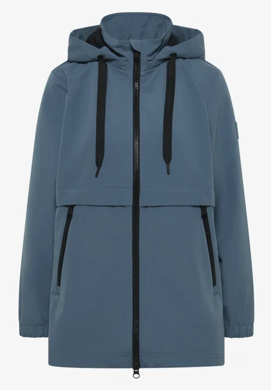 Kurze Trench Jacke moonstone blue