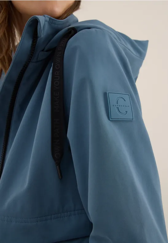 Kurze Trench Jacke moonstone blue