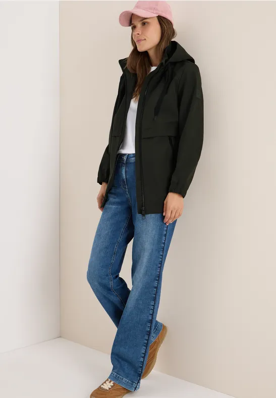 Kurze Trench Jacke olive wood