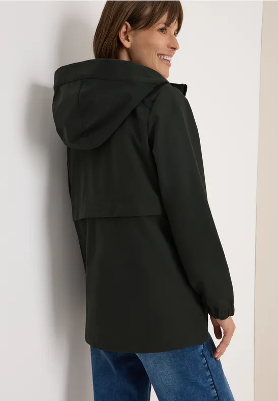 Kurze Trench Jacke olive wood