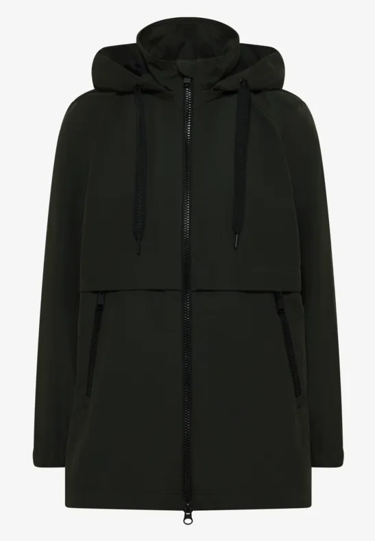 Kurze Trench Jacke olive wood