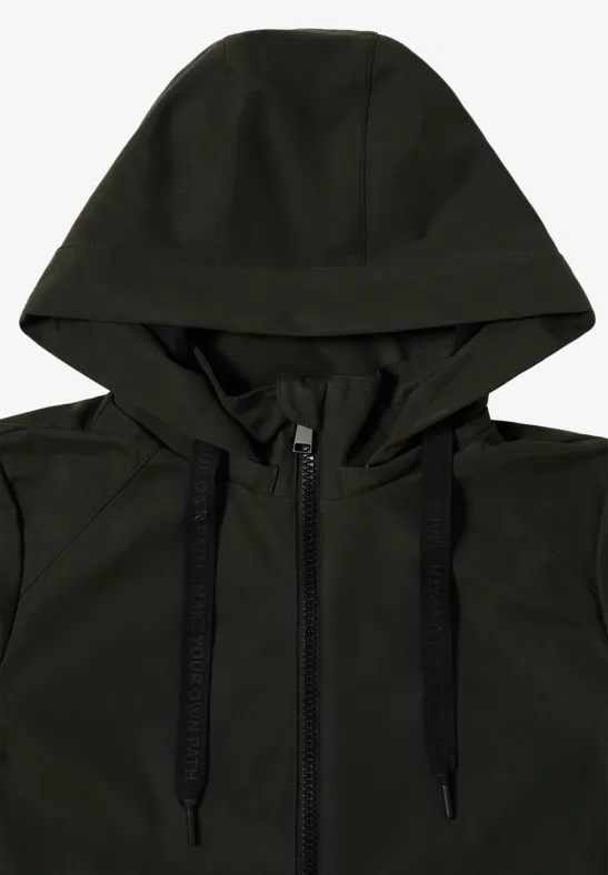 Kurze Trench Jacke olive wood