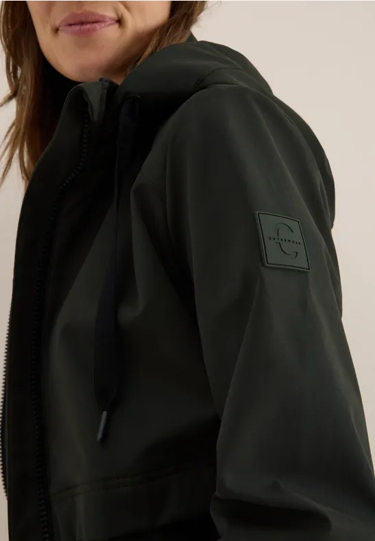 Kurze Trench Jacke olive wood