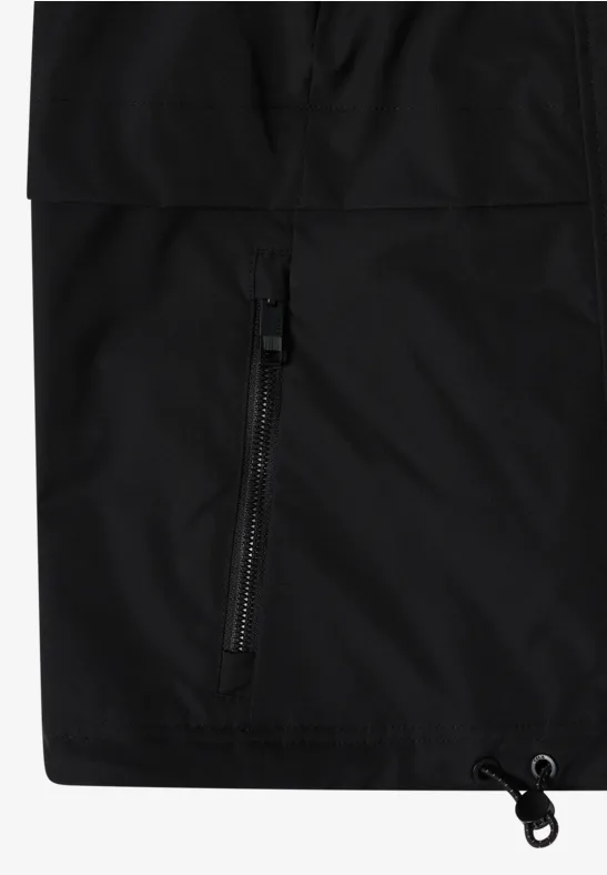 Windjack met capuchon Black