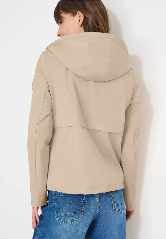 Windbreaker mit Hoodie crispy camel