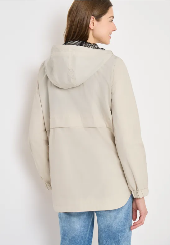 Jacke in A-Linie dust beige